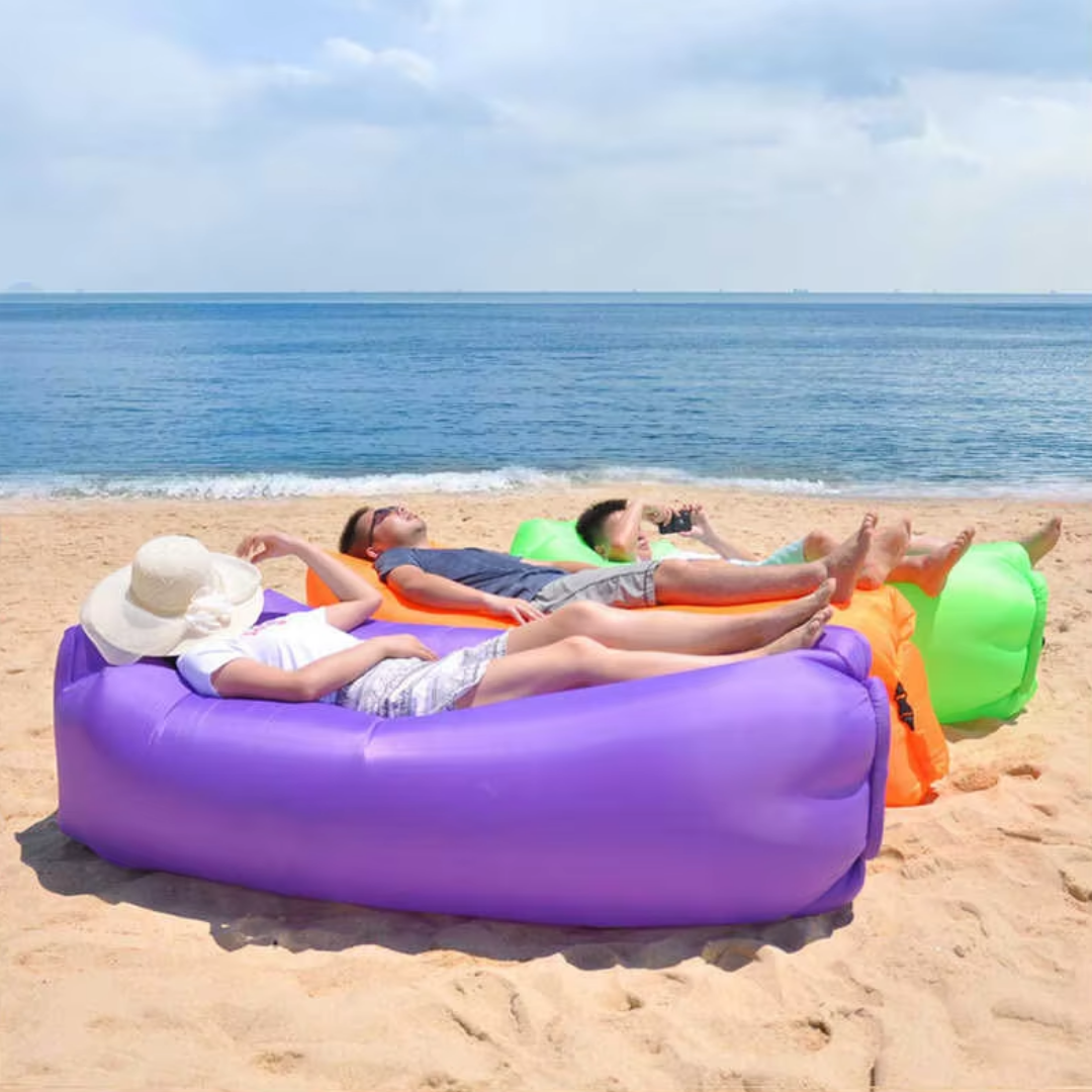 OutdoorzLand – Inflatable Air Lounger for Outdoor Relaxation and Comfort