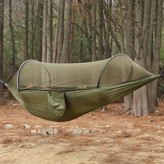 OutdoorzLand – Lightweight Hammock with Integrated Mosquito Net for Outdoor Use