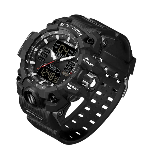 Men's Digital Outdoor Watch – Shock-Resistant with Water Protection