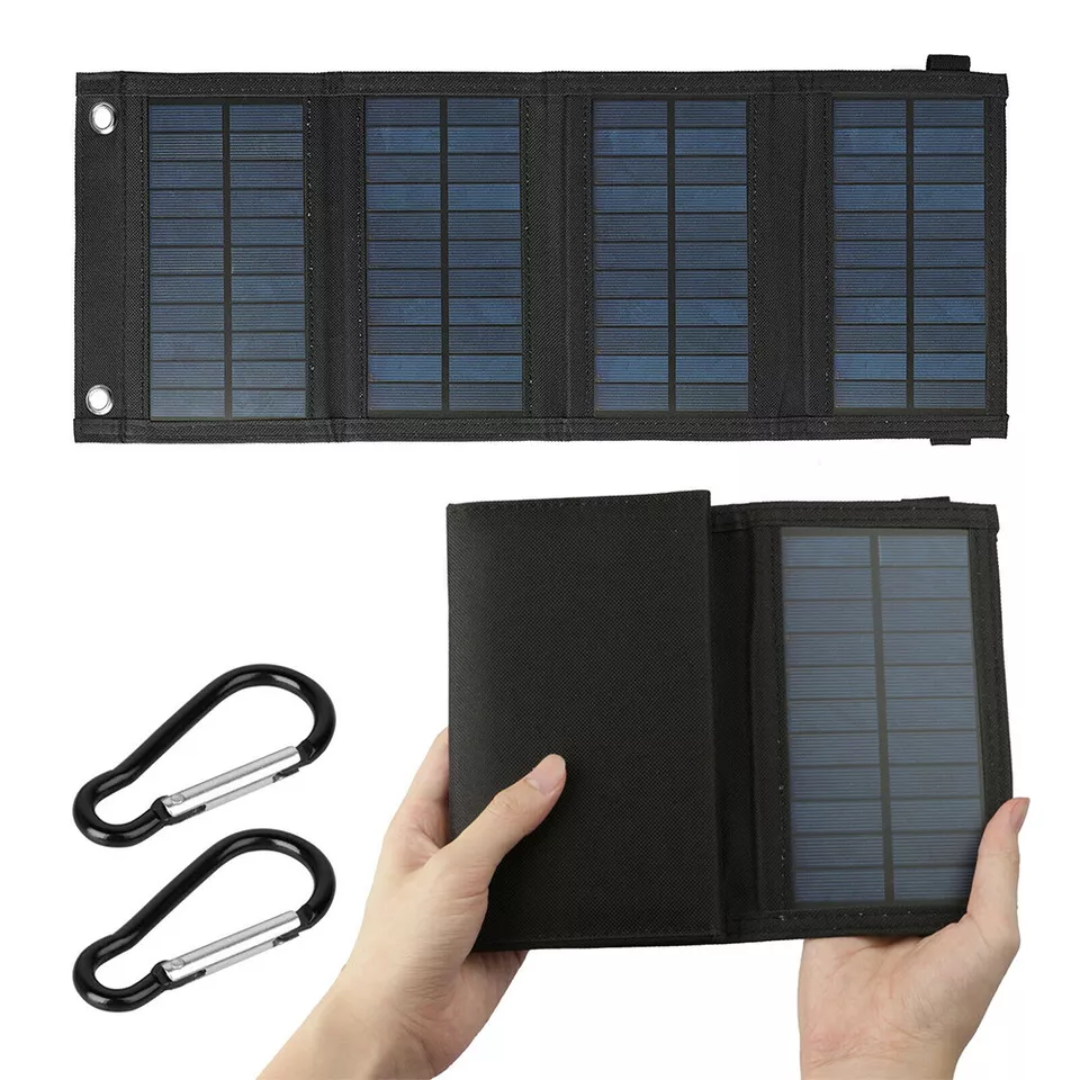 OutdoorzLand – Foldable Solar Panel with 12W Output and USB Charging Port