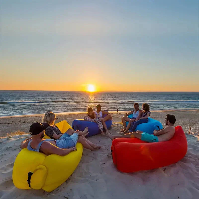 OutdoorzLand – Inflatable Air Lounger for Outdoor Relaxation and Comfort